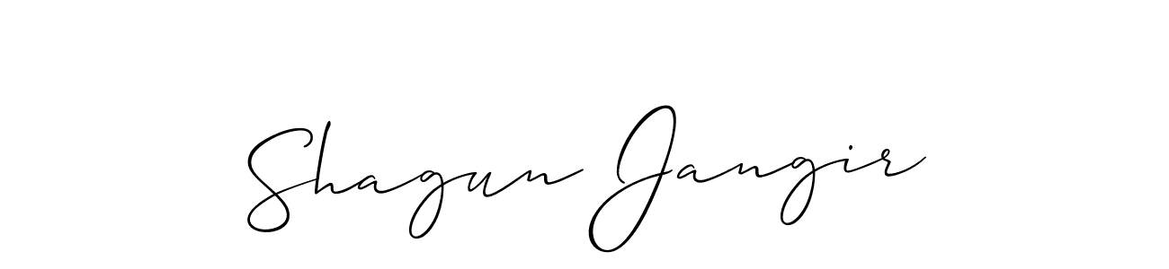 You can use this online signature creator to create a handwritten signature for the name Shagun Jangir. This is the best online autograph maker. Shagun Jangir signature style 2 images and pictures png