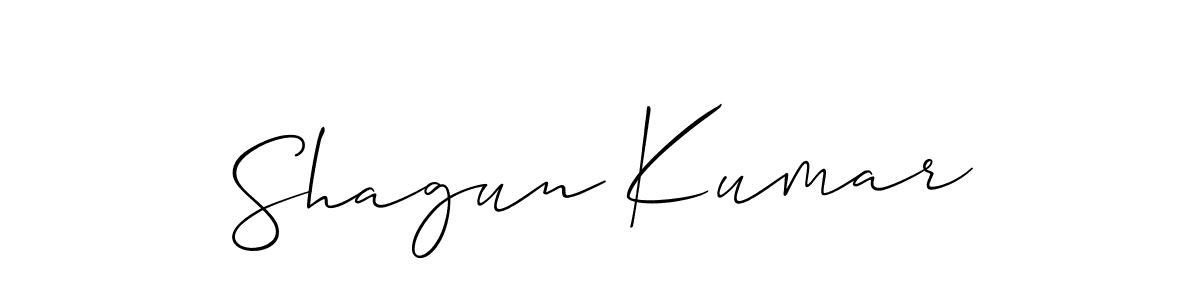 if you are searching for the best signature style for your name Shagun Kumar. so please give up your signature search. here we have designed multiple signature styles  using Allison_Script. Shagun Kumar signature style 2 images and pictures png