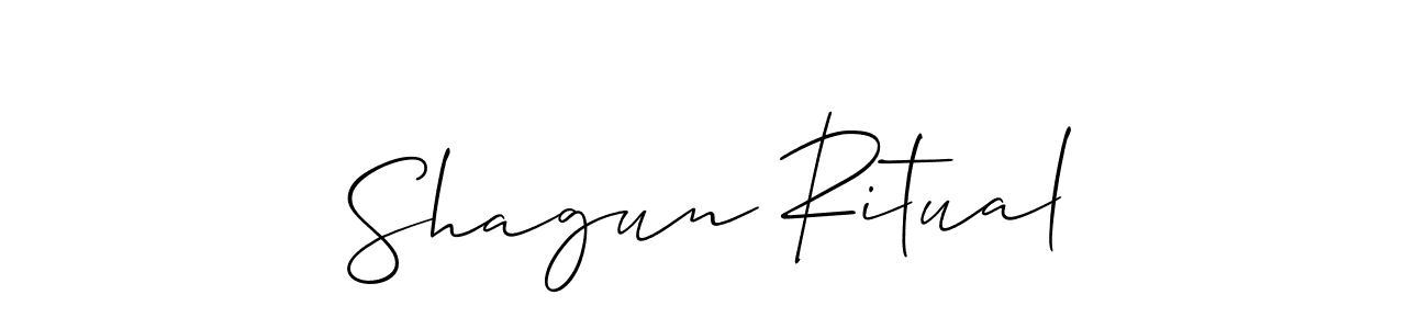 Make a short Shagun Ritual signature style. Manage your documents anywhere anytime using Allison_Script. Create and add eSignatures, submit forms, share and send files easily. Shagun Ritual signature style 2 images and pictures png