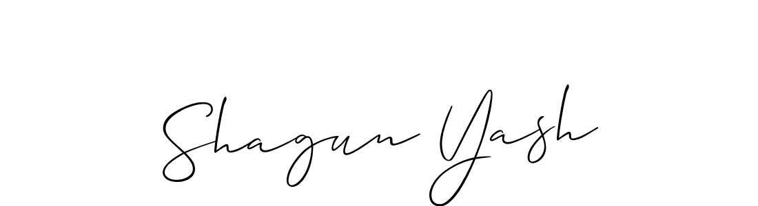 Best and Professional Signature Style for Shagun Yash. Allison_Script Best Signature Style Collection. Shagun Yash signature style 2 images and pictures png