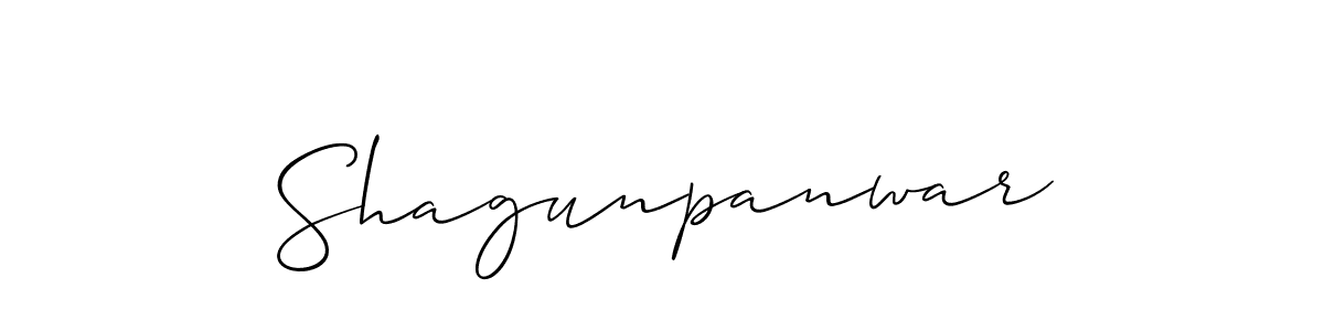 You should practise on your own different ways (Allison_Script) to write your name (Shagunpanwar) in signature. don't let someone else do it for you. Shagunpanwar signature style 2 images and pictures png