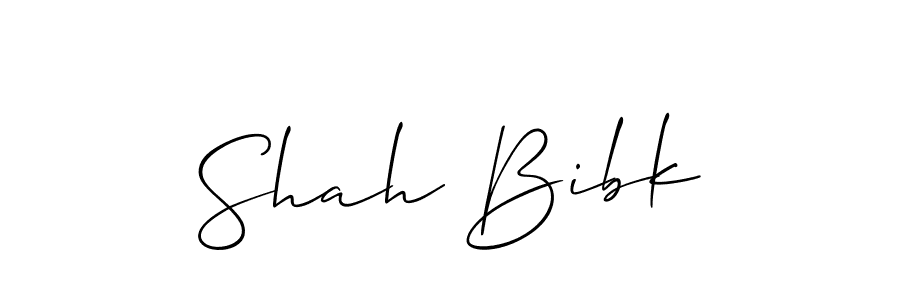 Design your own signature with our free online signature maker. With this signature software, you can create a handwritten (Allison_Script) signature for name Shah Bibk. Shah Bibk signature style 2 images and pictures png