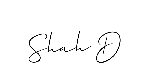 Similarly Allison_Script is the best handwritten signature design. Signature creator online .You can use it as an online autograph creator for name Shah D. Shah D signature style 2 images and pictures png