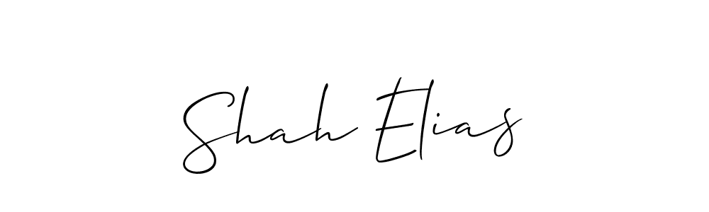 if you are searching for the best signature style for your name Shah Elias. so please give up your signature search. here we have designed multiple signature styles  using Allison_Script. Shah Elias signature style 2 images and pictures png