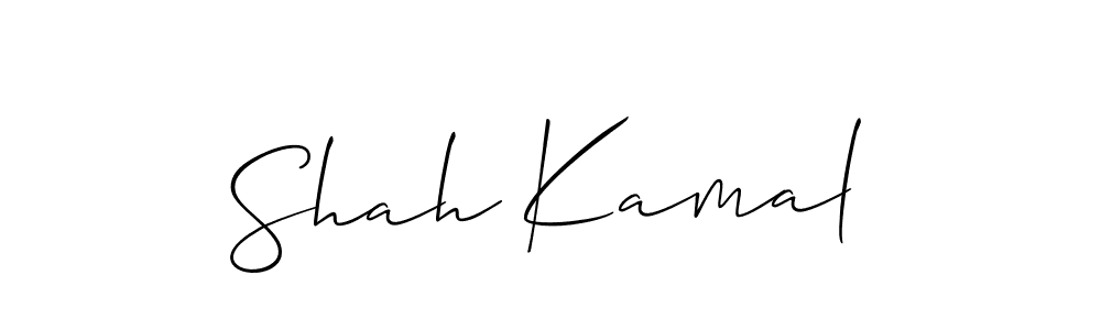 if you are searching for the best signature style for your name Shah Kamal. so please give up your signature search. here we have designed multiple signature styles  using Allison_Script. Shah Kamal signature style 2 images and pictures png