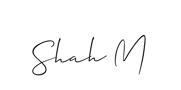 Shah M stylish signature style. Best Handwritten Sign (Allison_Script) for my name. Handwritten Signature Collection Ideas for my name Shah M. Shah M signature style 2 images and pictures png