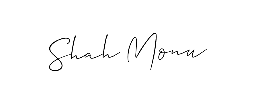Best and Professional Signature Style for Shah Monu. Allison_Script Best Signature Style Collection. Shah Monu signature style 2 images and pictures png