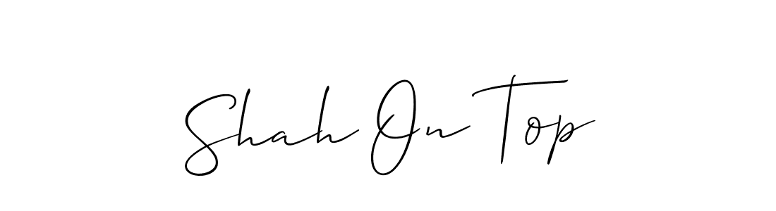 Check out images of Autograph of Shah On Top name. Actor Shah On Top Signature Style. Allison_Script is a professional sign style online. Shah On Top signature style 2 images and pictures png