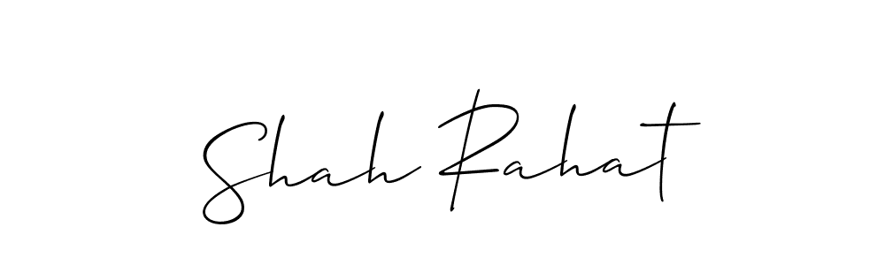 How to make Shah Rahat signature? Allison_Script is a professional autograph style. Create handwritten signature for Shah Rahat name. Shah Rahat signature style 2 images and pictures png