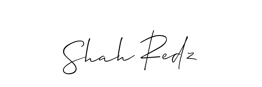 You should practise on your own different ways (Allison_Script) to write your name (Shah Redz) in signature. don't let someone else do it for you. Shah Redz signature style 2 images and pictures png