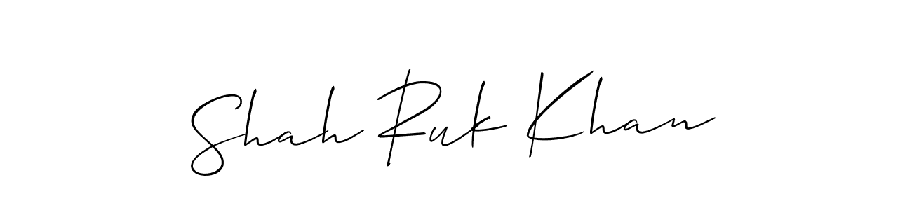 You should practise on your own different ways (Allison_Script) to write your name (Shah Ruk Khan) in signature. don't let someone else do it for you. Shah Ruk Khan signature style 2 images and pictures png