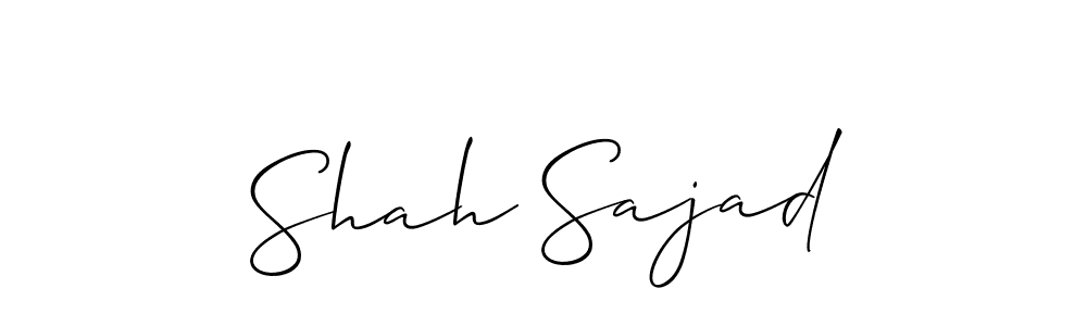 You should practise on your own different ways (Allison_Script) to write your name (Shah Sajad) in signature. don't let someone else do it for you. Shah Sajad signature style 2 images and pictures png