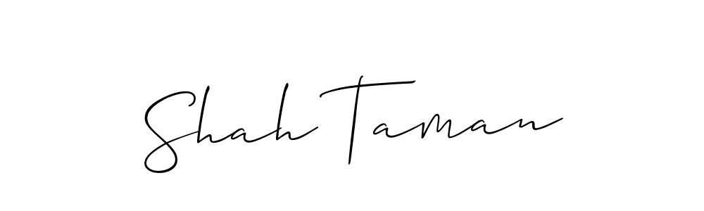 Best and Professional Signature Style for Shah Taman. Allison_Script Best Signature Style Collection. Shah Taman signature style 2 images and pictures png
