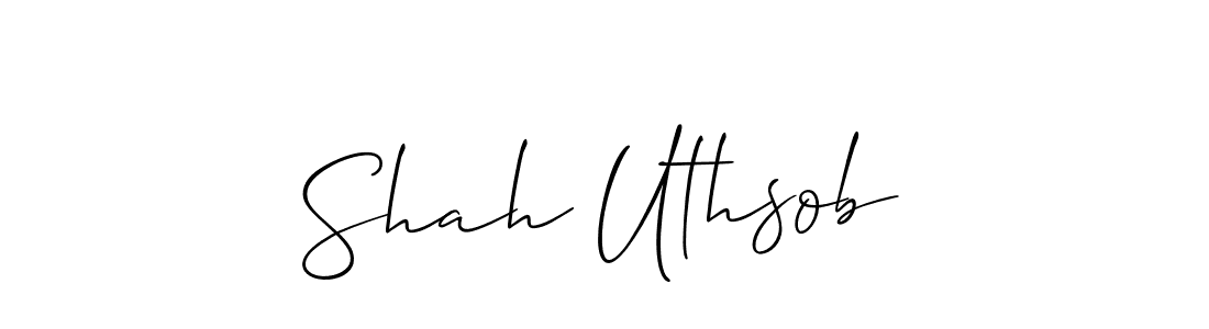 Best and Professional Signature Style for Shah Uthsob. Allison_Script Best Signature Style Collection. Shah Uthsob signature style 2 images and pictures png