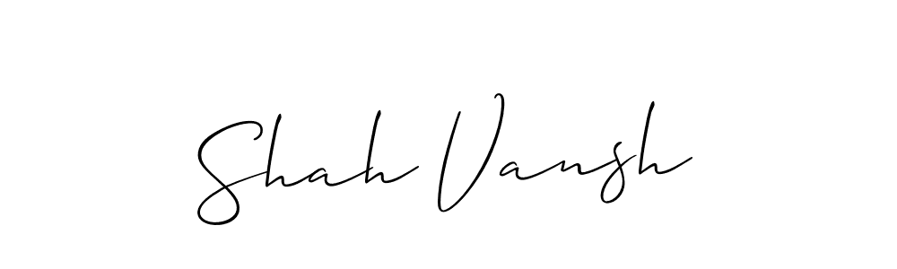 It looks lik you need a new signature style for name Shah Vansh. Design unique handwritten (Allison_Script) signature with our free signature maker in just a few clicks. Shah Vansh signature style 2 images and pictures png