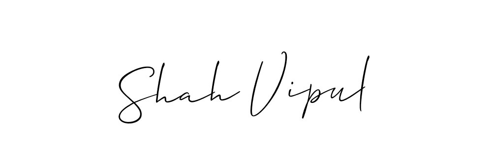 Best and Professional Signature Style for Shah Vipul. Allison_Script Best Signature Style Collection. Shah Vipul signature style 2 images and pictures png