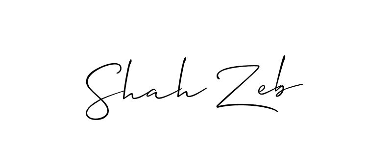 Create a beautiful signature design for name Shah Zeb. With this signature (Allison_Script) fonts, you can make a handwritten signature for free. Shah Zeb signature style 2 images and pictures png