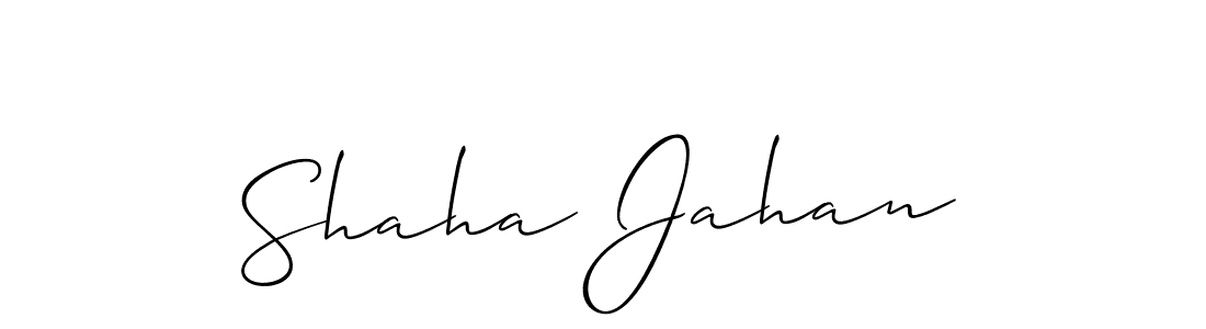 Create a beautiful signature design for name Shaha Jahan. With this signature (Allison_Script) fonts, you can make a handwritten signature for free. Shaha Jahan signature style 2 images and pictures png