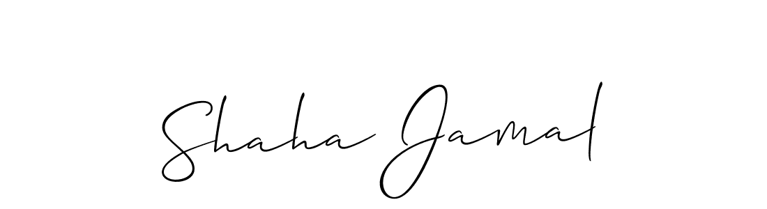 Also You can easily find your signature by using the search form. We will create Shaha Jamal name handwritten signature images for you free of cost using Allison_Script sign style. Shaha Jamal signature style 2 images and pictures png