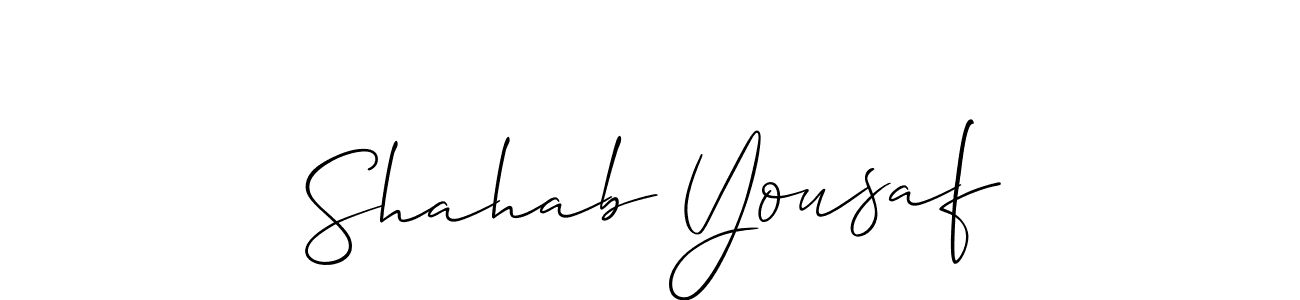 Best and Professional Signature Style for Shahab Yousaf. Allison_Script Best Signature Style Collection. Shahab Yousaf signature style 2 images and pictures png
