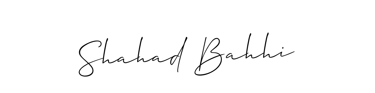 Here are the top 10 professional signature styles for the name Shahad Bahhi. These are the best autograph styles you can use for your name. Shahad Bahhi signature style 2 images and pictures png