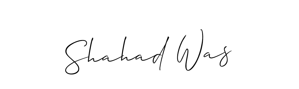 Best and Professional Signature Style for Shahad Was. Allison_Script Best Signature Style Collection. Shahad Was signature style 2 images and pictures png