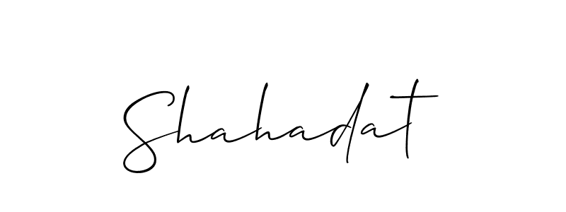 Make a beautiful signature design for name Shahadat. Use this online signature maker to create a handwritten signature for free. Shahadat signature style 2 images and pictures png