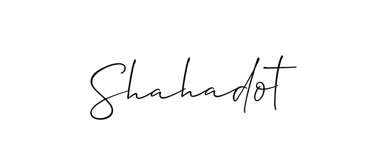 How to Draw Shahadot signature style? Allison_Script is a latest design signature styles for name Shahadot. Shahadot signature style 2 images and pictures png
