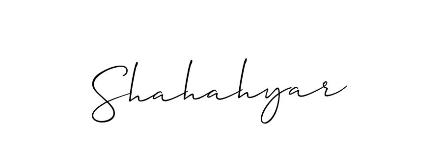 How to Draw Shahahyar signature style? Allison_Script is a latest design signature styles for name Shahahyar. Shahahyar signature style 2 images and pictures png