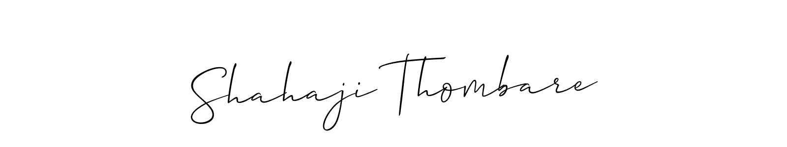 How to make Shahaji Thombare signature? Allison_Script is a professional autograph style. Create handwritten signature for Shahaji Thombare name. Shahaji Thombare signature style 2 images and pictures png