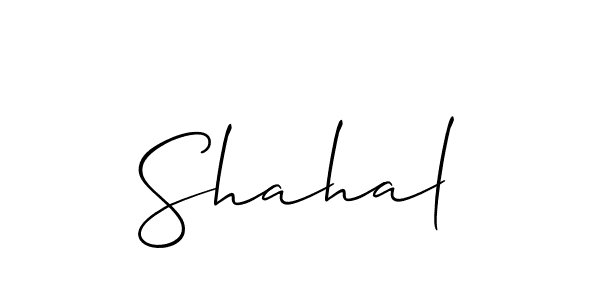 Make a short Shahal signature style. Manage your documents anywhere anytime using Allison_Script. Create and add eSignatures, submit forms, share and send files easily. Shahal signature style 2 images and pictures png