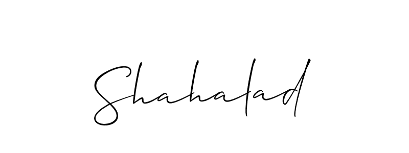 Similarly Allison_Script is the best handwritten signature design. Signature creator online .You can use it as an online autograph creator for name Shahalad. Shahalad signature style 2 images and pictures png