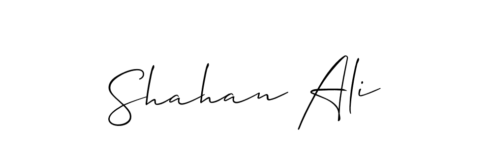 Create a beautiful signature design for name Shahan Ali. With this signature (Allison_Script) fonts, you can make a handwritten signature for free. Shahan Ali signature style 2 images and pictures png