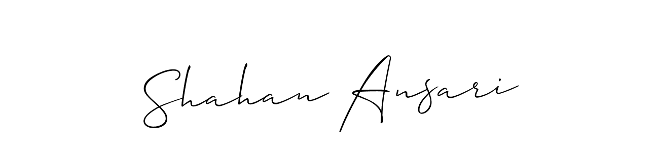 It looks lik you need a new signature style for name Shahan Ansari. Design unique handwritten (Allison_Script) signature with our free signature maker in just a few clicks. Shahan Ansari signature style 2 images and pictures png