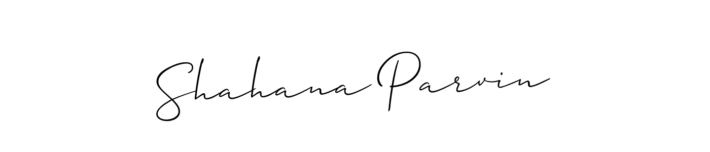 Also we have Shahana Parvin name is the best signature style. Create professional handwritten signature collection using Allison_Script autograph style. Shahana Parvin signature style 2 images and pictures png