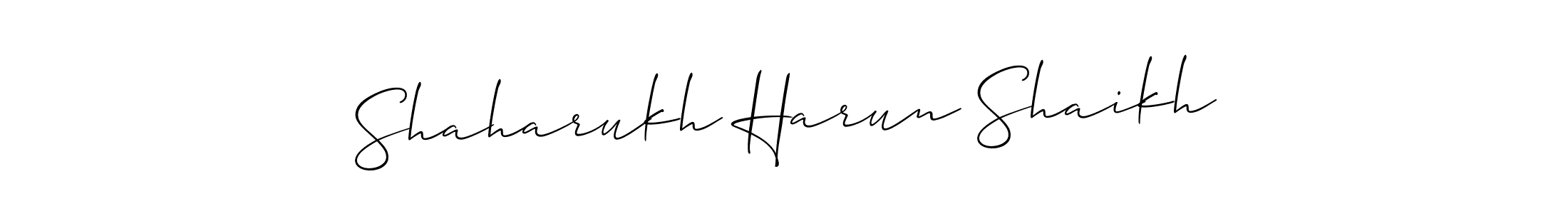 Shaharukh Harun Shaikh stylish signature style. Best Handwritten Sign (Allison_Script) for my name. Handwritten Signature Collection Ideas for my name Shaharukh Harun Shaikh. Shaharukh Harun Shaikh signature style 2 images and pictures png