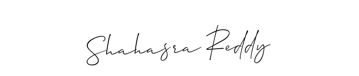 if you are searching for the best signature style for your name Shahasra Reddy. so please give up your signature search. here we have designed multiple signature styles  using Allison_Script. Shahasra Reddy signature style 2 images and pictures png