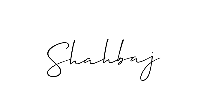 How to make Shahbaj name signature. Use Allison_Script style for creating short signs online. This is the latest handwritten sign. Shahbaj signature style 2 images and pictures png