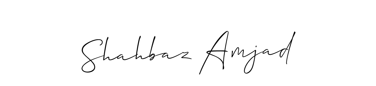 if you are searching for the best signature style for your name Shahbaz Amjad. so please give up your signature search. here we have designed multiple signature styles  using Allison_Script. Shahbaz Amjad signature style 2 images and pictures png
