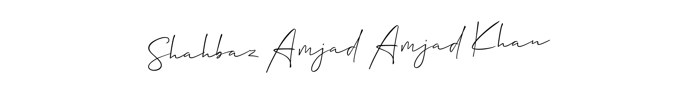 How to make Shahbaz Amjad Amjad Khan signature? Allison_Script is a professional autograph style. Create handwritten signature for Shahbaz Amjad Amjad Khan name. Shahbaz Amjad Amjad Khan signature style 2 images and pictures png