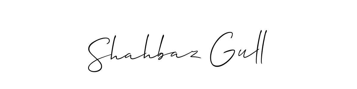 Make a beautiful signature design for name Shahbaz Gull. With this signature (Allison_Script) style, you can create a handwritten signature for free. Shahbaz Gull signature style 2 images and pictures png