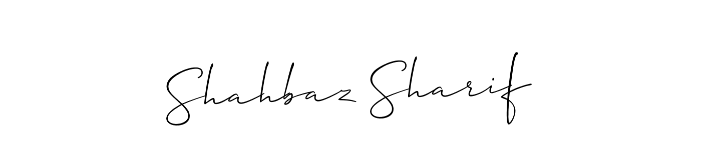 Design your own signature with our free online signature maker. With this signature software, you can create a handwritten (Allison_Script) signature for name Shahbaz Sharif. Shahbaz Sharif signature style 2 images and pictures png