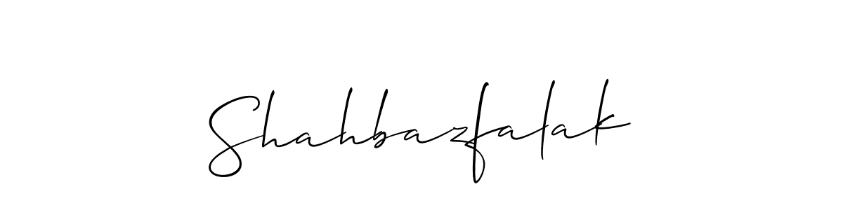 Make a short Shahbazfalak signature style. Manage your documents anywhere anytime using Allison_Script. Create and add eSignatures, submit forms, share and send files easily. Shahbazfalak signature style 2 images and pictures png