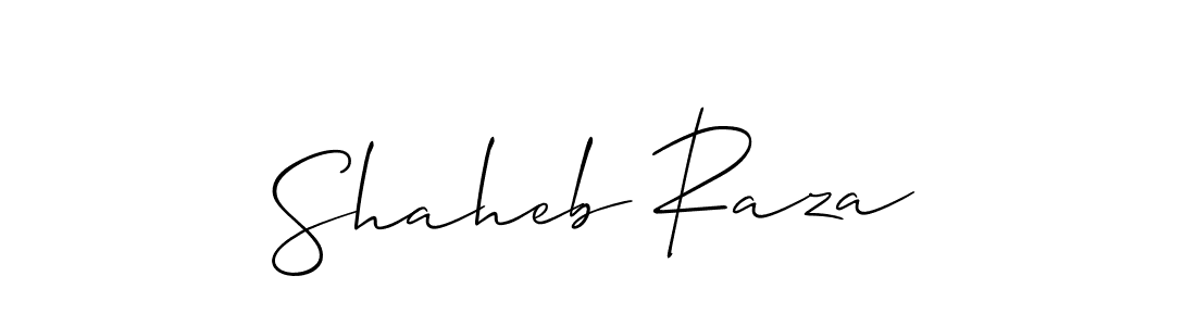 How to make Shaheb Raza name signature. Use Allison_Script style for creating short signs online. This is the latest handwritten sign. Shaheb Raza signature style 2 images and pictures png