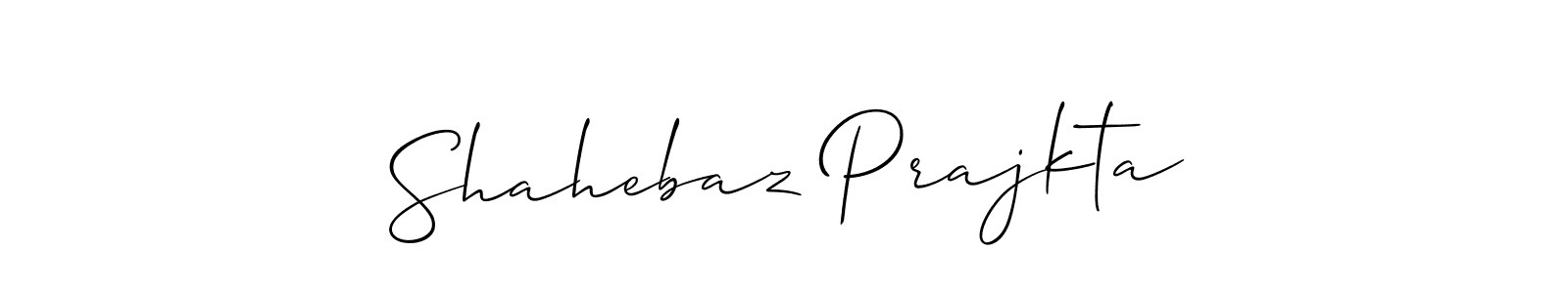 Use a signature maker to create a handwritten signature online. With this signature software, you can design (Allison_Script) your own signature for name Shahebaz Prajkta. Shahebaz Prajkta signature style 2 images and pictures png