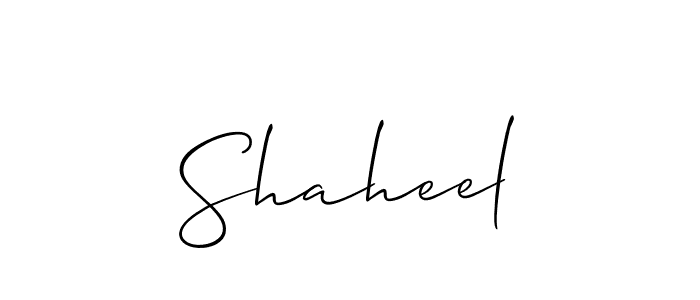 Best and Professional Signature Style for Shaheel. Allison_Script Best Signature Style Collection. Shaheel signature style 2 images and pictures png