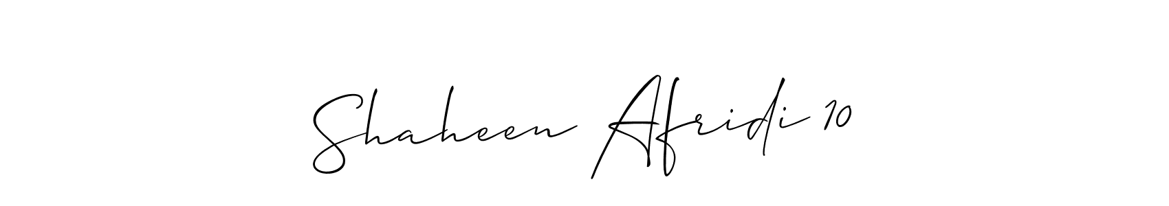 How to make Shaheen Afridi 10 signature? Allison_Script is a professional autograph style. Create handwritten signature for Shaheen Afridi 10 name. Shaheen Afridi 10 signature style 2 images and pictures png