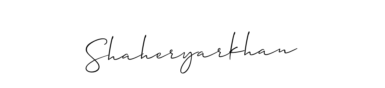 Once you've used our free online signature maker to create your best signature Allison_Script style, it's time to enjoy all of the benefits that Shaheryarkhan name signing documents. Shaheryarkhan signature style 2 images and pictures png