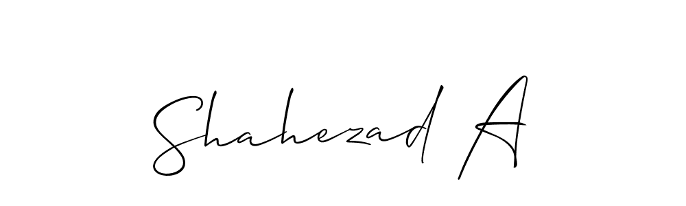 Make a beautiful signature design for name Shahezad A. Use this online signature maker to create a handwritten signature for free. Shahezad A signature style 2 images and pictures png