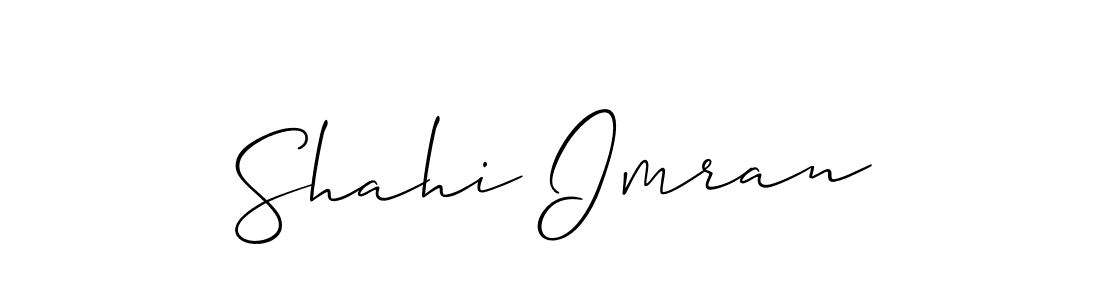 It looks lik you need a new signature style for name Shahi Imran. Design unique handwritten (Allison_Script) signature with our free signature maker in just a few clicks. Shahi Imran signature style 2 images and pictures png